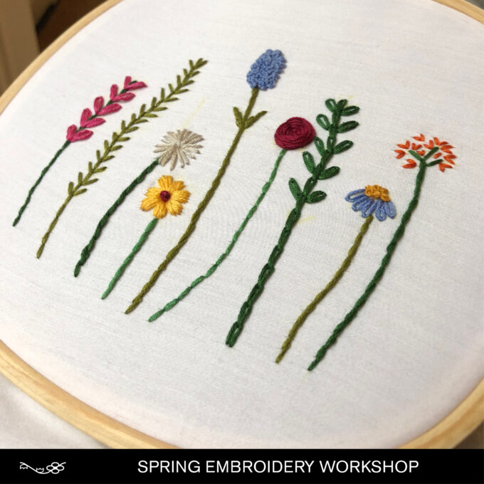 Blooming Flowers Embroidery Workshop