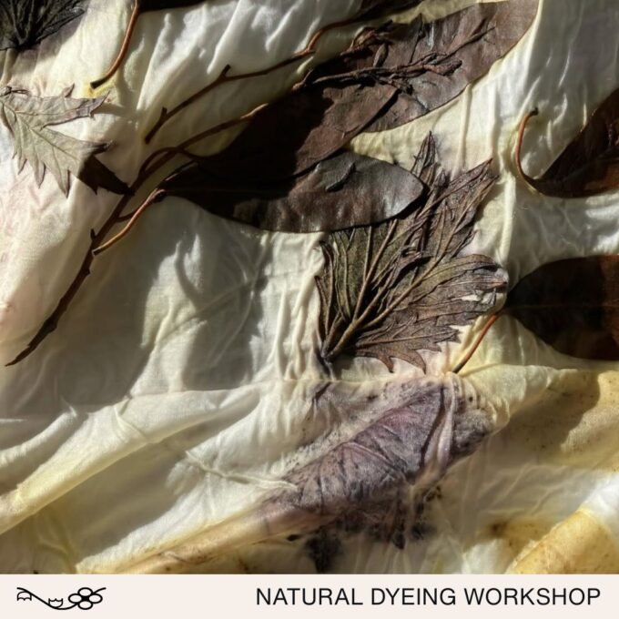 Workshop Natuurlijk Verven: Zijde Sjaal door Atelier Nachtvlinder