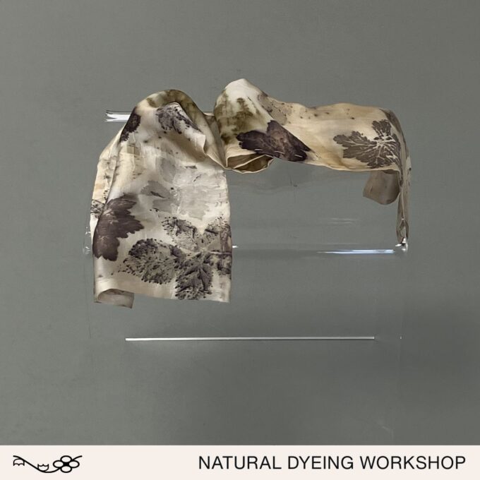 Workshop Natuurlijk Verven: Zijde Sjaal door Atelier Nachtvlinder