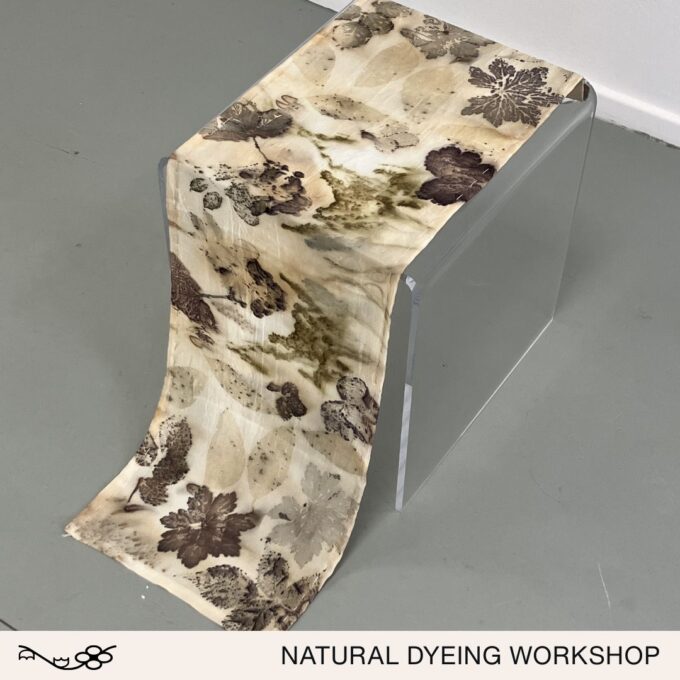 Workshop Natuurlijk Verven: Zijde Sjaal door Atelier Nachtvlinder