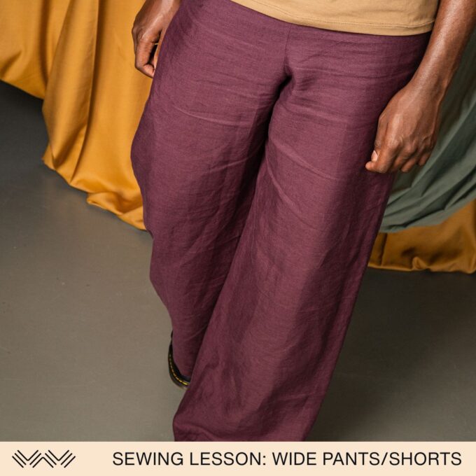 Naailes: wijde broek of shorts